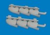 Eduard 672440 Spitfire Mk.V three-stacks exhaust fishtail PRINT for EDUARD 1/72